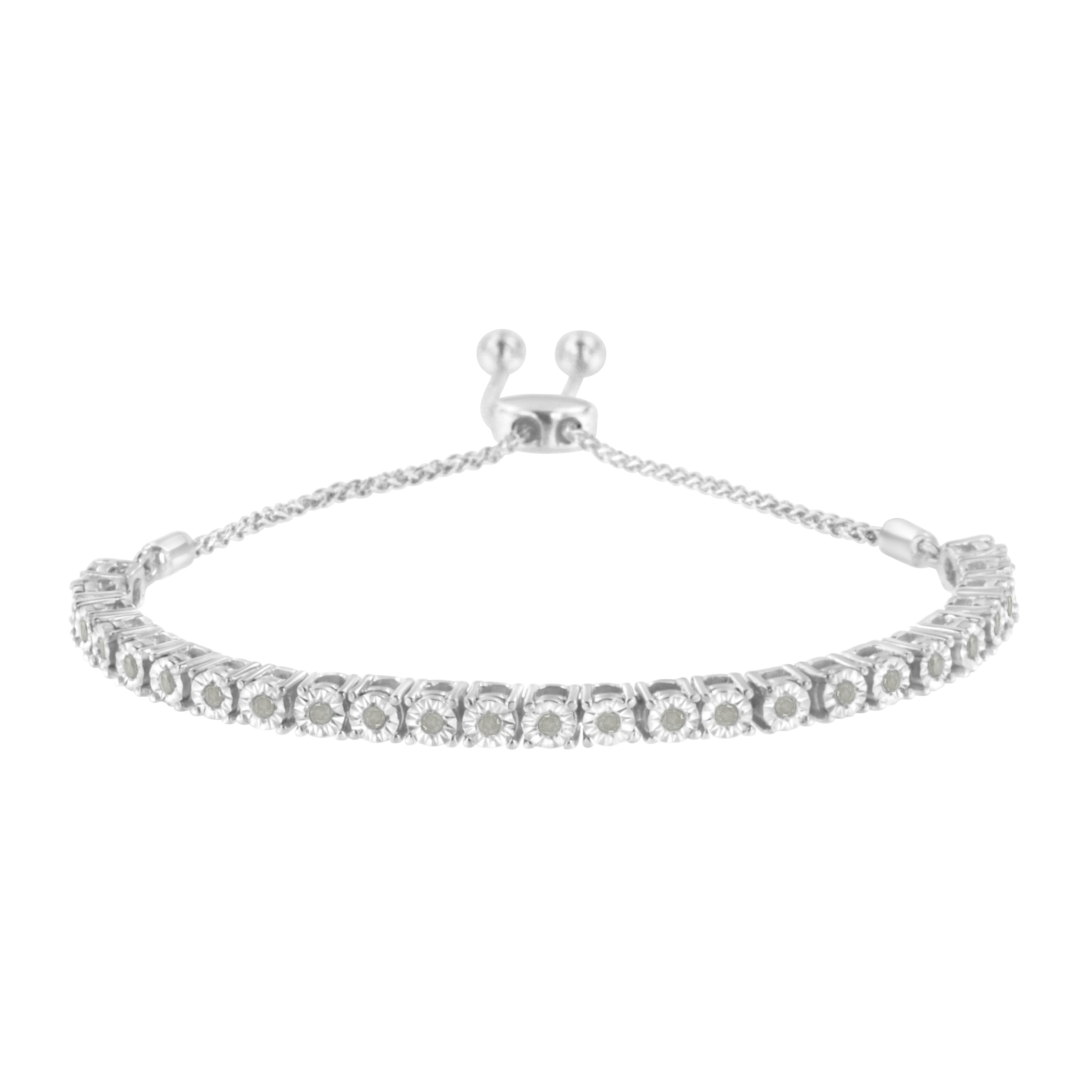 .925 Sterling Silver 1/4 Cttw Miracle-Set